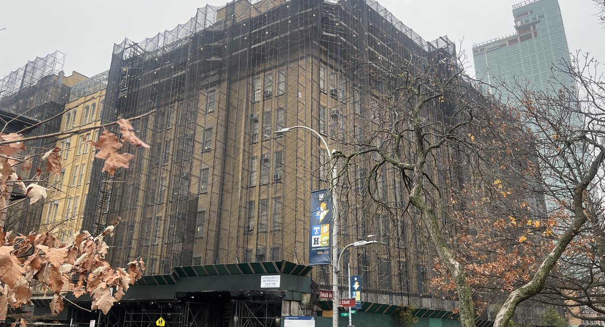 Scaffolding at NYC’s largest high school finally coming down after more than 5 years